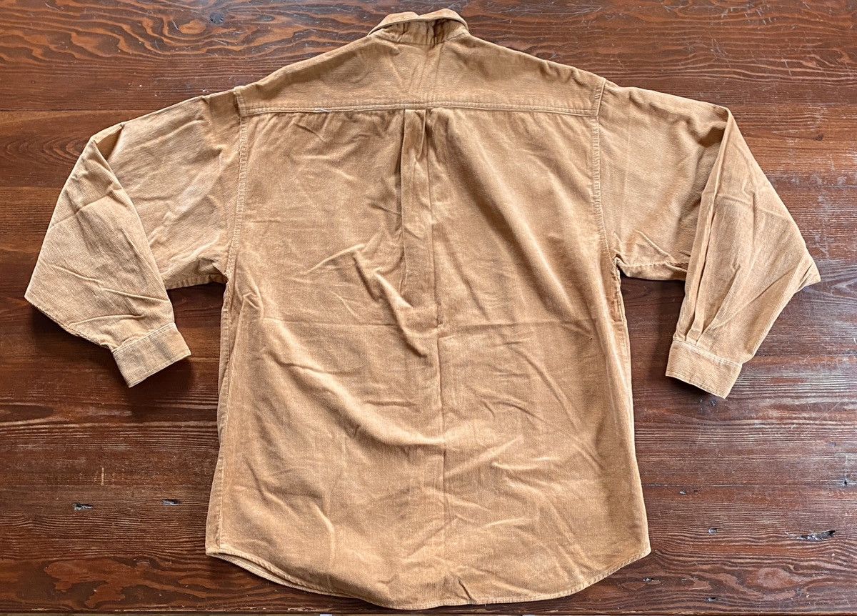 Vintage Vintage 80’s Smash Tan Camel Corduroy Button Up Shirt Size US XL / EU 56 / 4 - 9 Thumbnail