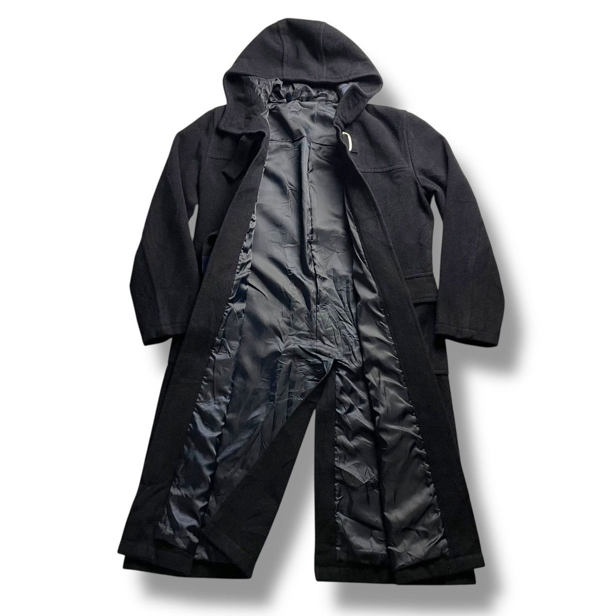 If Six Was Nine 🇯🇵 PPFM METAL BUCKLE STRAP PUNK GOTHIC LONG HEAVY COAT JACKET Size US L / EU 52-54 / 3 - 3 Thumbnail