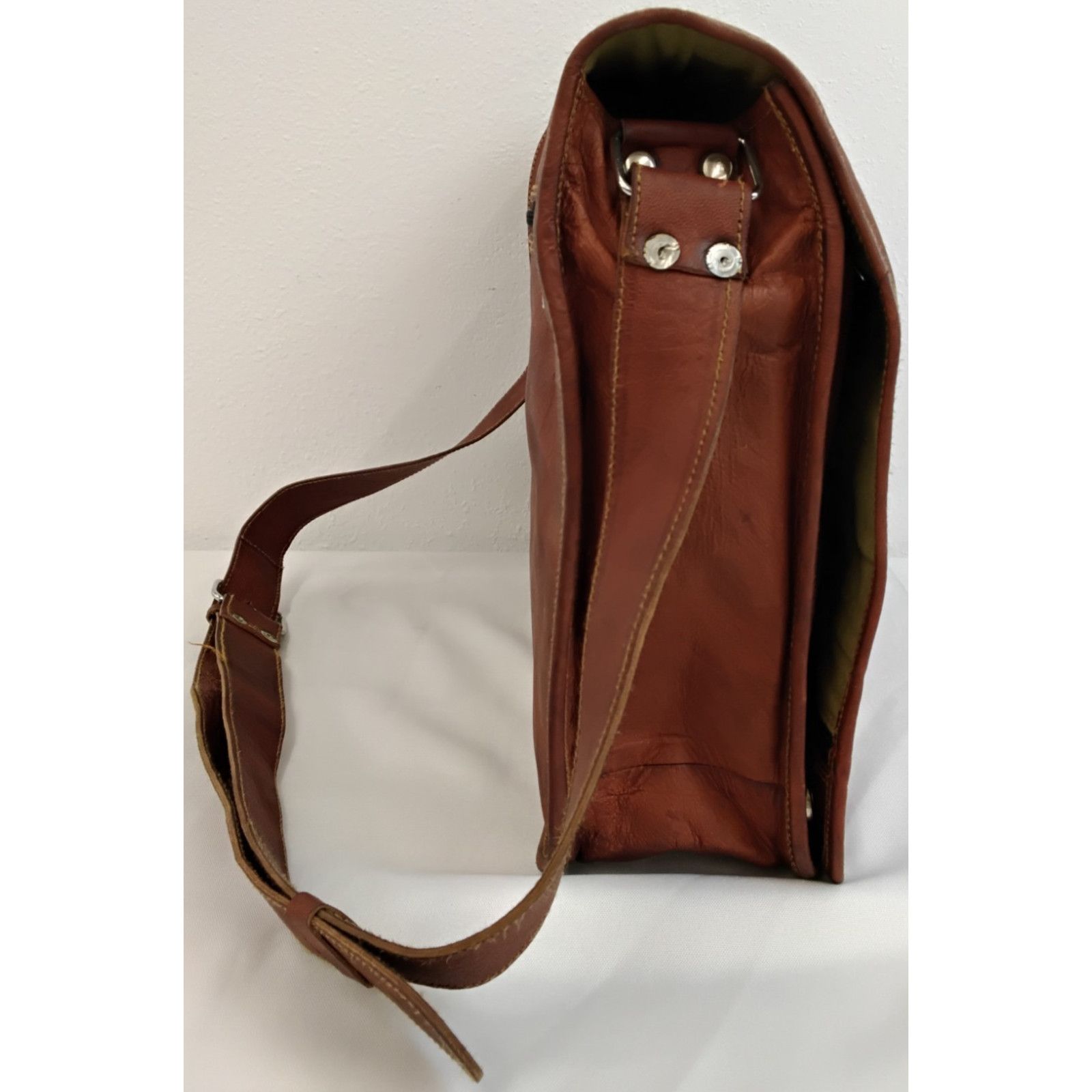Carbon Carbon 2 Cobalt Messenger Bag Brown Full Grain Leather Size ONE SIZE - 5 Thumbnail
