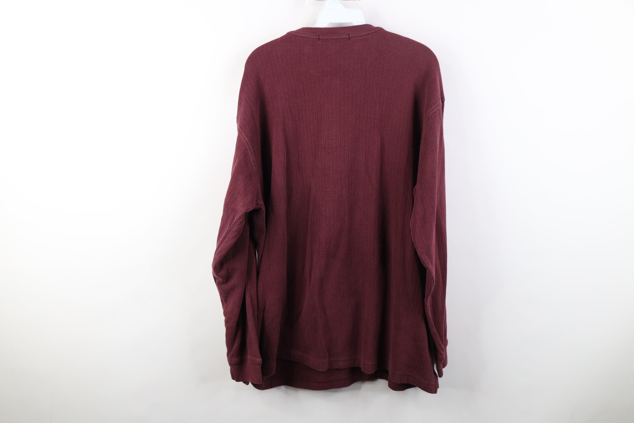 Vintage Vintage 90s Streetwear Thermal Ribbed Knit Henley T-Shirt Size US XL / EU 56 / 4 - 9 Thumbnail