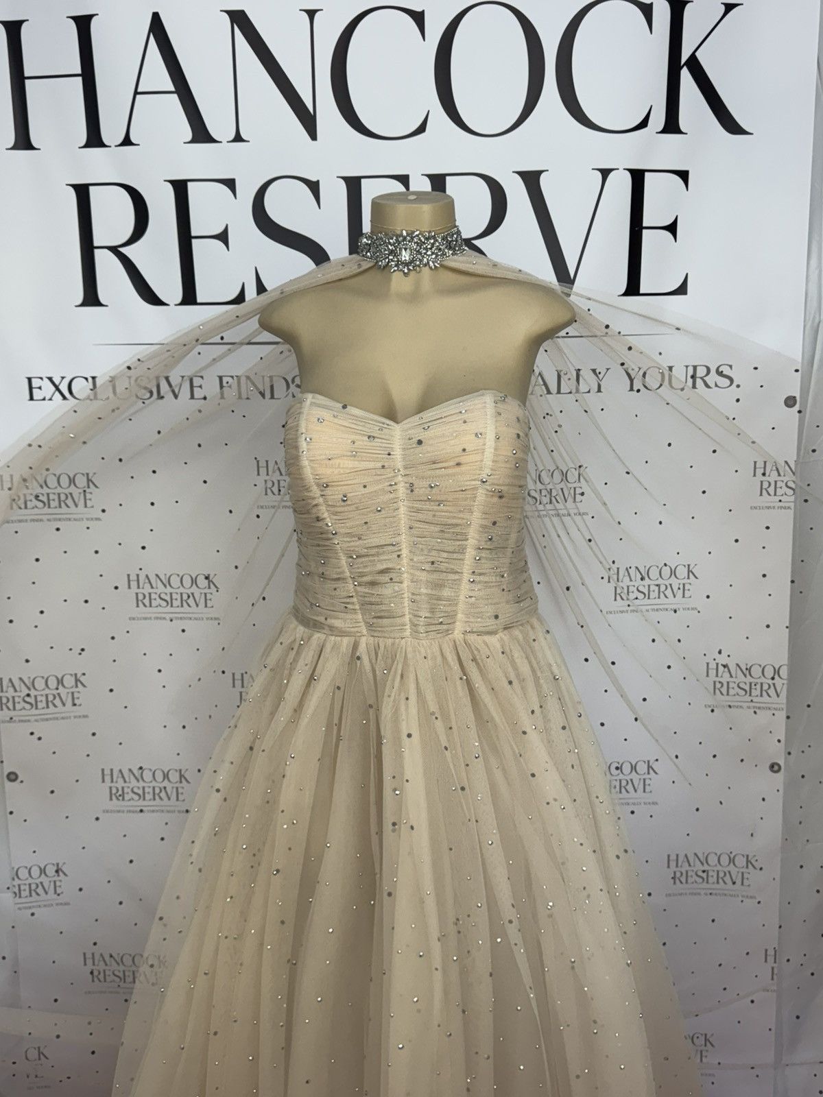 Other Tarik Ediz “Edmon” Crystal Cape Gown –size 14 Size XL / US 12-14 / IT 48-50 - 5 Thumbnail