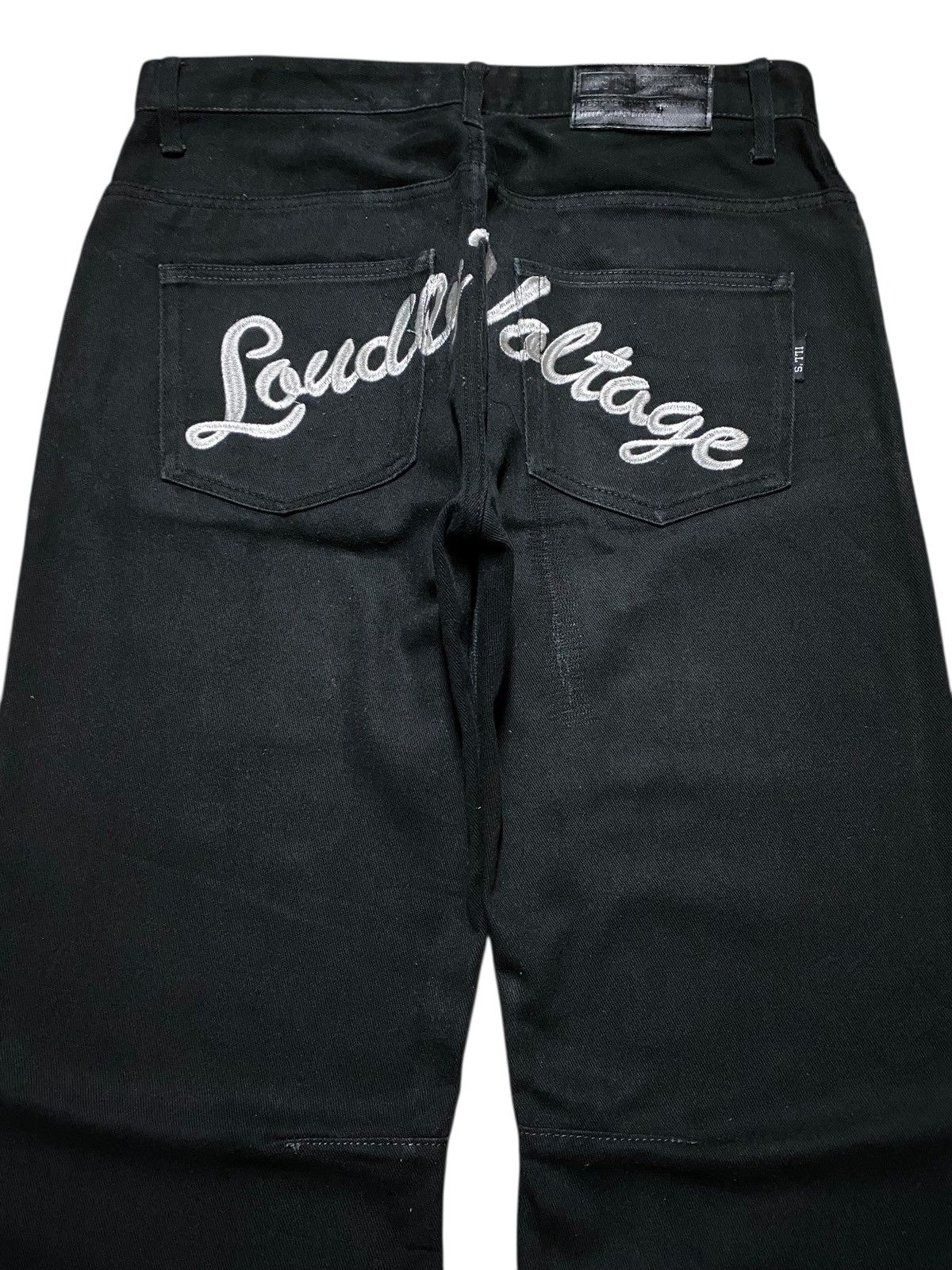 Japanese Brand ILL’S Japan Denim Loudly Voltage Embroidered Baggy Jeans Size US 34 / EU 50 - 3 Thumbnail