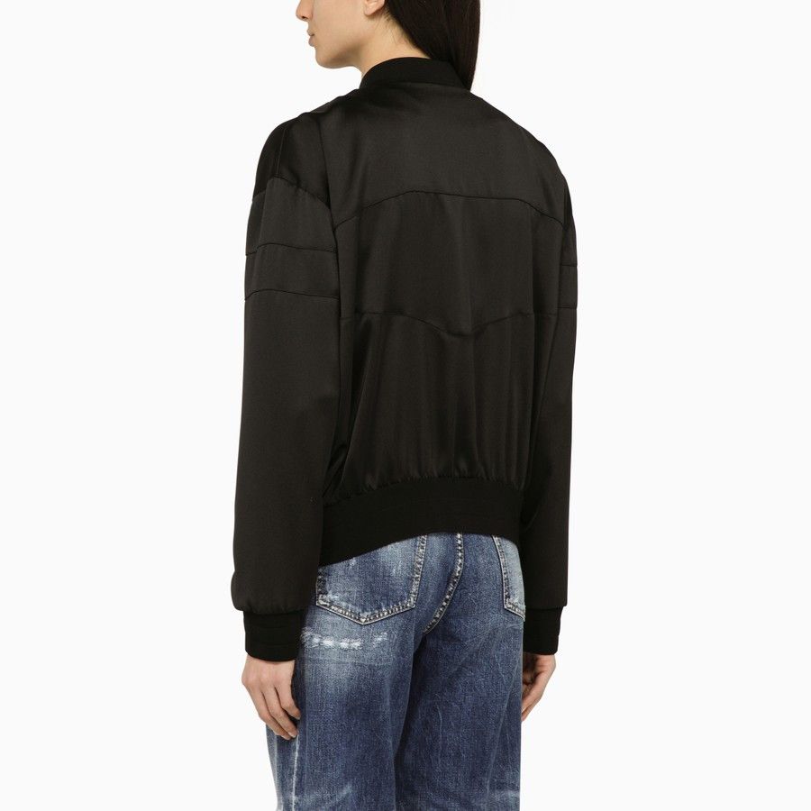 Dsquared2 o1d2blof0824 Logo Bomber Jacket in Black Size S / US 4 / IT 40 - 3 Thumbnail