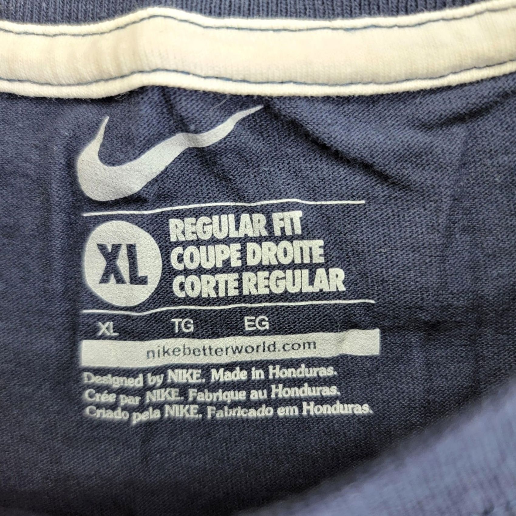 Nike Nike Shirt Mens XL Blue Just Do It Graphic Tee Crewneck Short Sleeve Size US XL / EU 56 / 4 - 3 Thumbnail