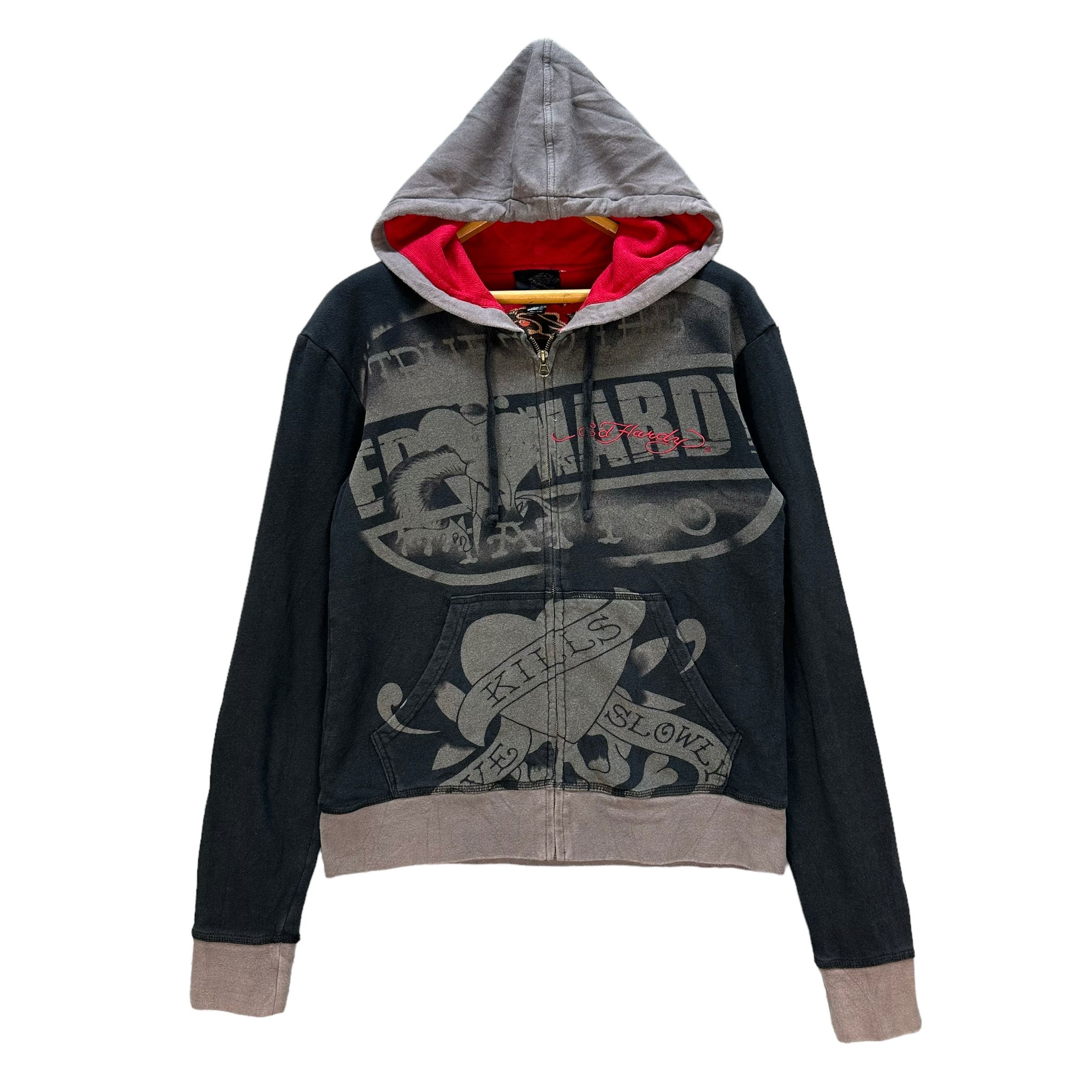 Christian Audigier Ed Hardy by Christian Audigier Fullprint Hoodies #9091-56 Size US S / EU 44-46 / 1 - 3 Thumbnail