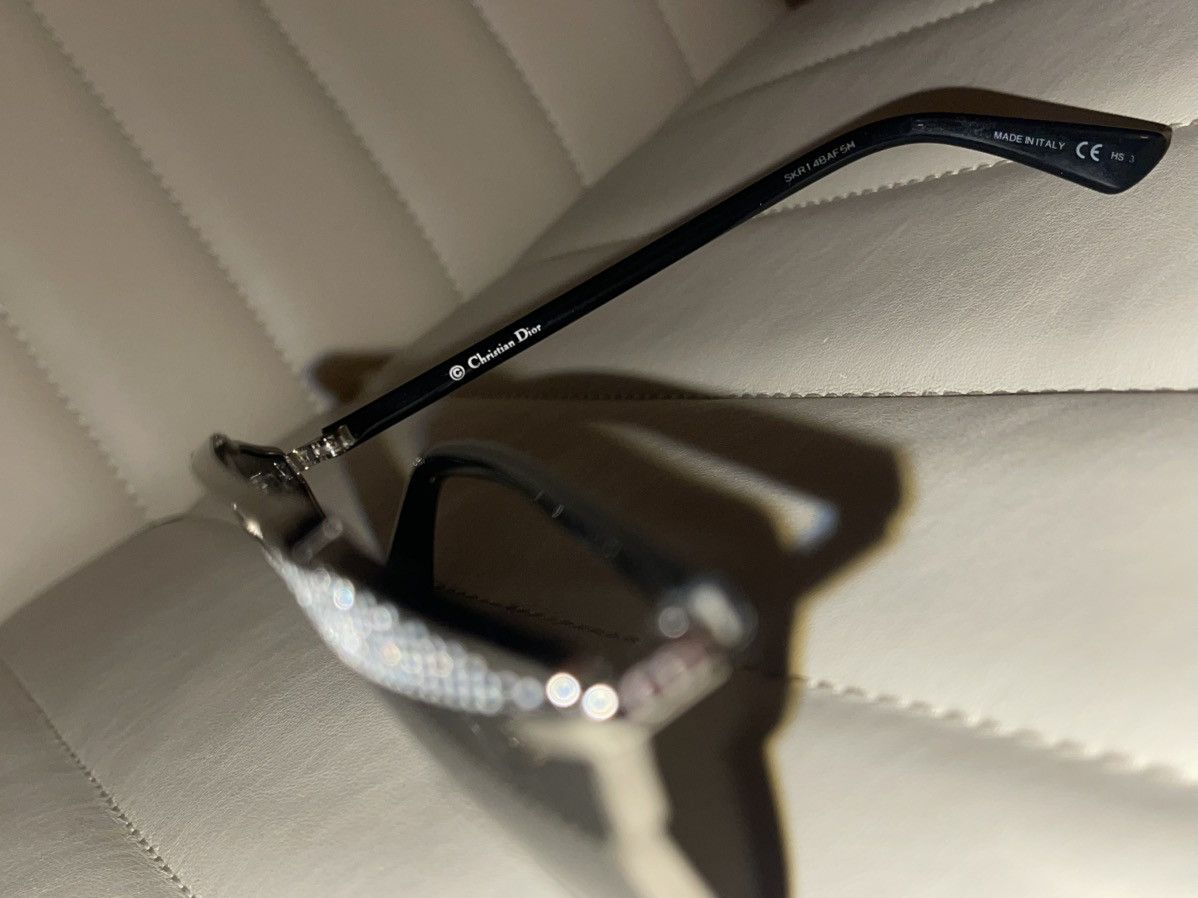 Christian Dior Monsieur Christian Dior Black and Silver Sunglasses Size ONE SIZE - 6 Thumbnail