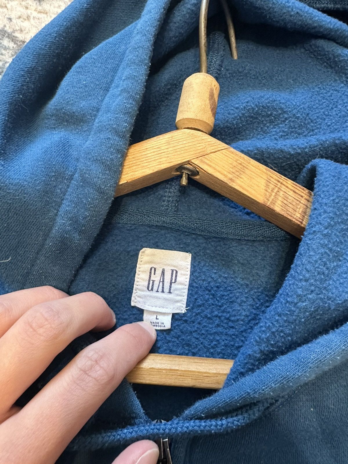 Gap HOODIE GAP Y2K VINTAGE STREETWEAR BIG LOGO,SIZEL Size US L / EU 52-54 / 3 - 12 Thumbnail