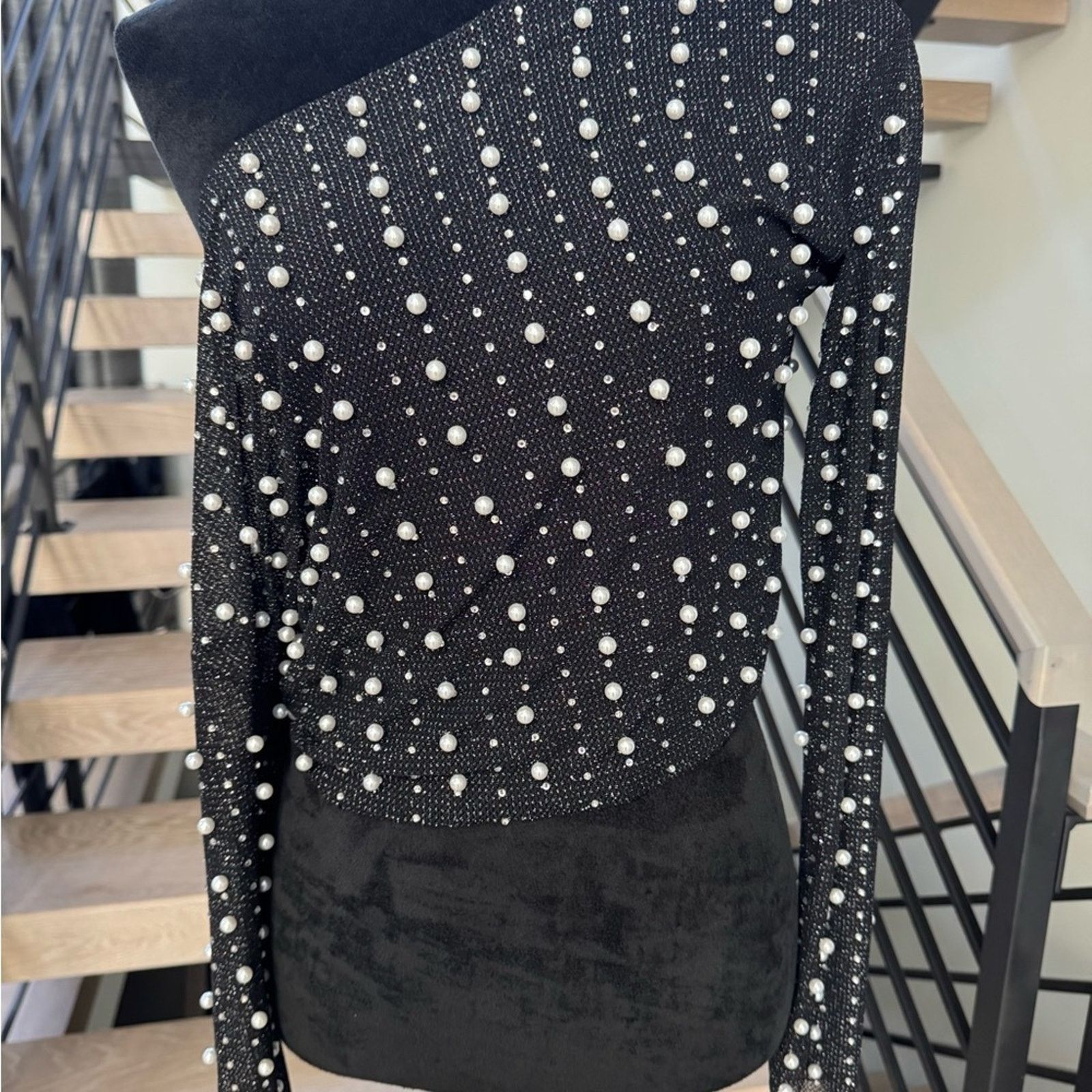 Other New Elegant Black Beaded Women's Pearl Top size XS Size XS / US 0-2 / IT 36-38 - 5 Thumbnail