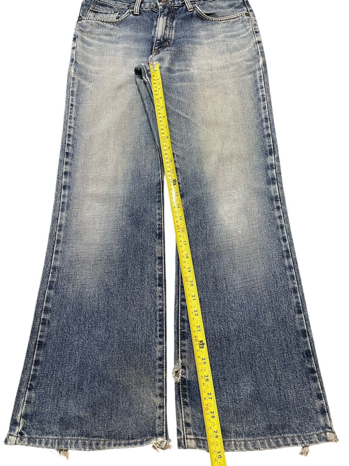 Edwin Vintage Edwin 401 Blue Wash Faded Style Wide Leg Jeans Size US 32 / EU 48 - 14 Thumbnail