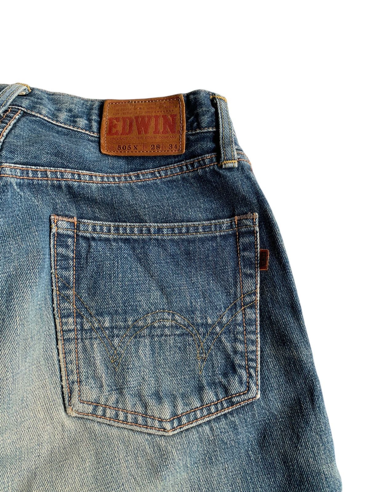 Edwin × If Six Was Nine × Jean EDWIN 505X SELVEDGE MUDWASH DISTRESSED DENIM Size US 28 / EU 44 - 11 Thumbnail