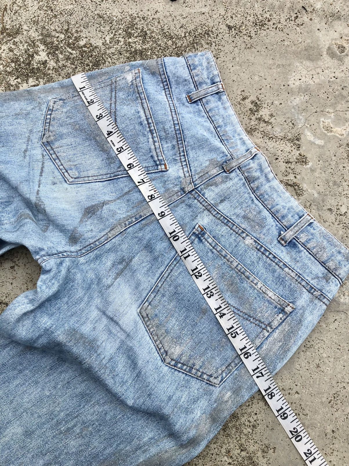 If Six Was Nine FLARED⚡️⚡️PAINTED SILVER JEANS BY LINDSTORM Size 27" / US 4 / IT 40 - 7 Thumbnail