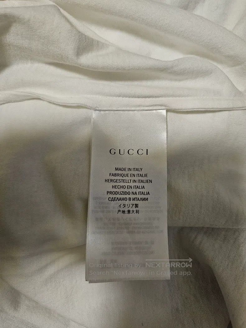 Gucci Gucci White floral print patch short-sleeved T-shirt Size US M / EU 48-50 / 2 - 6 Thumbnail