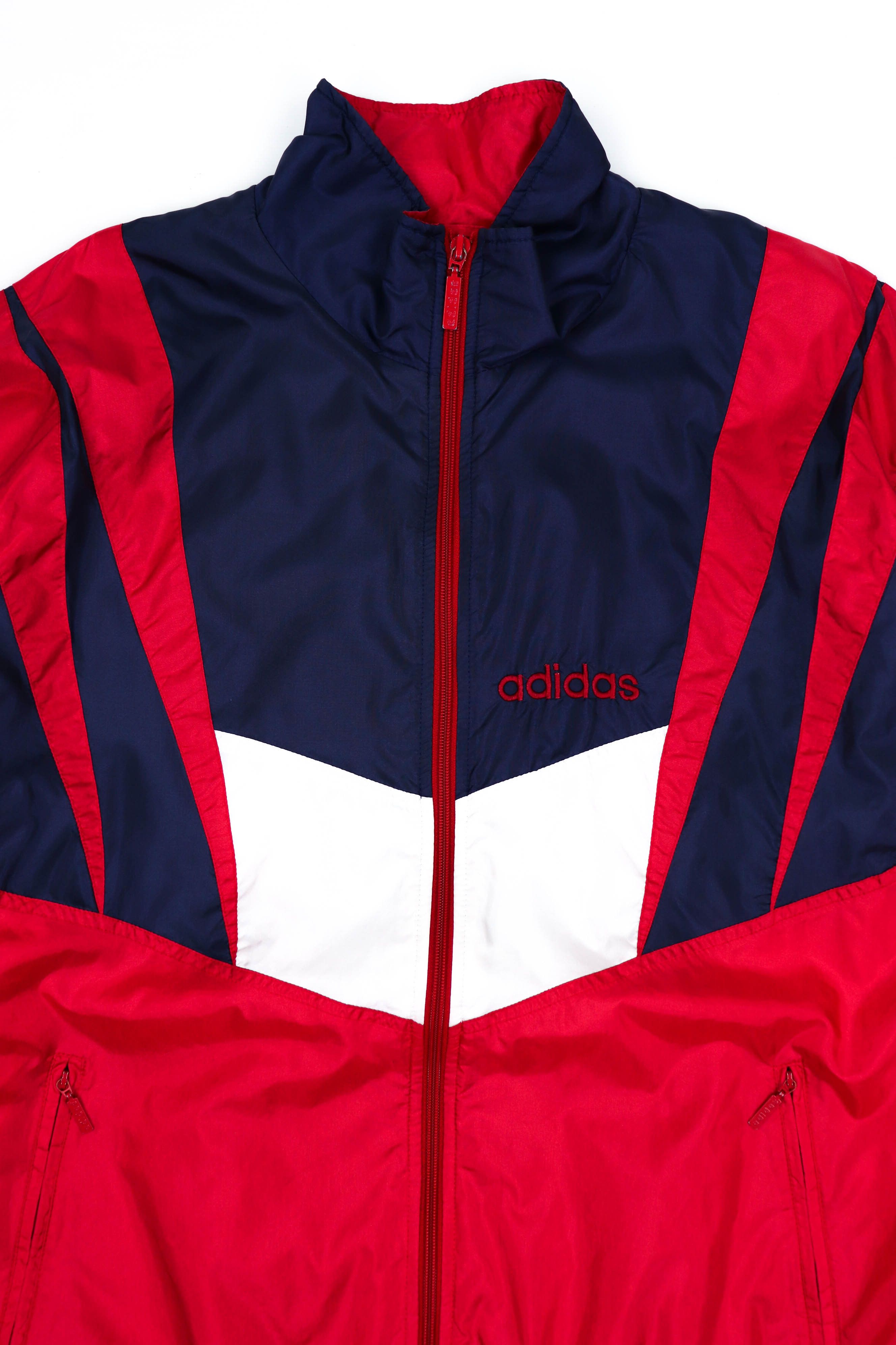 Adidas Adidas Vintage 3 Stripes Oversized Windbreaker Track Jacket Size US XL / EU 56 / 4 - 3 Thumbnail