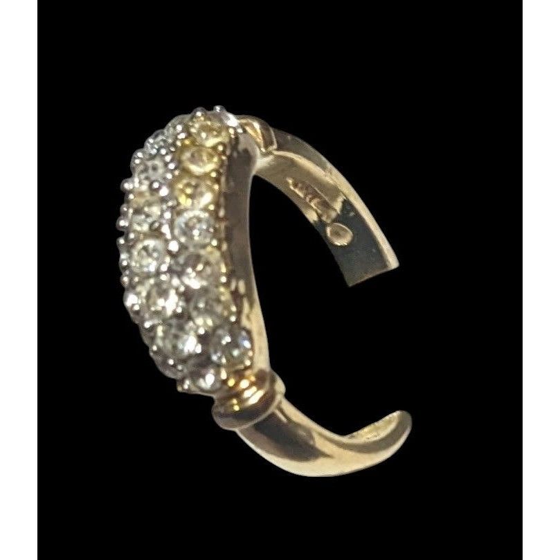 Other Elegant Glam Triple Crystal Layer Gold Tone Ring Size 5 Size ONE SIZE - 9 Thumbnail