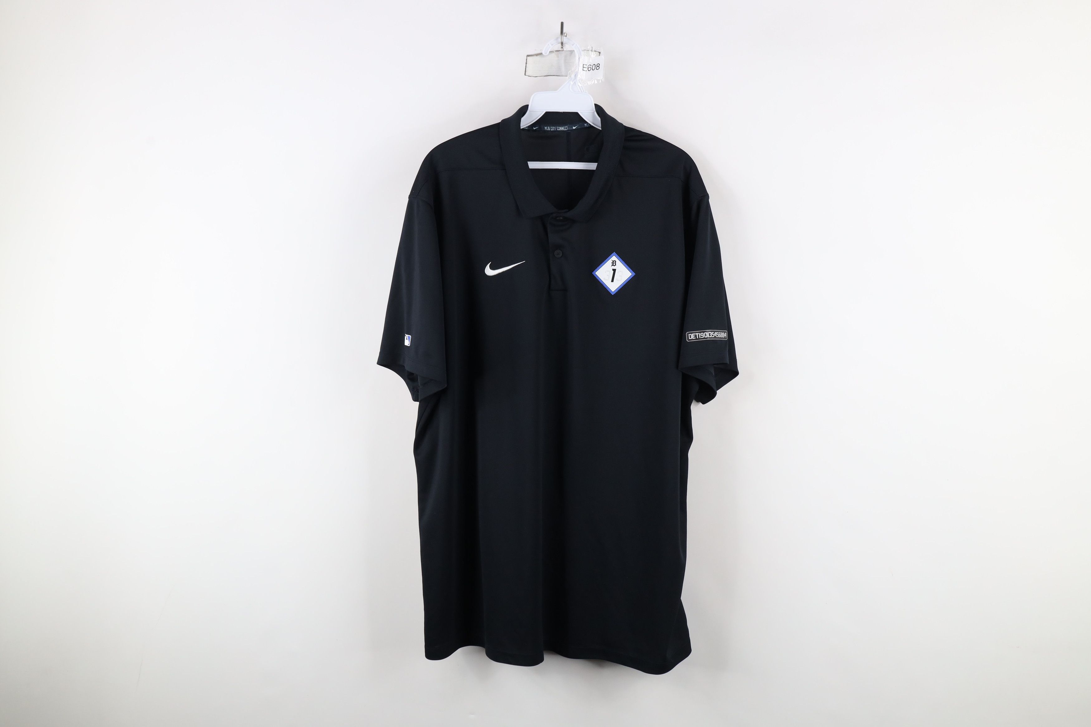 Nike × Vintage Nike 313 Detroit Tigers Baseball Golf Polo Shirt Black Size US XL / EU 56 / 4 - 1 Thumbnail