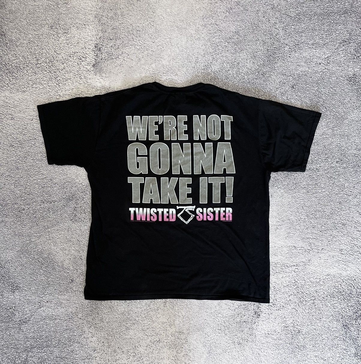 Band Tees Gildan Men’s T- Shirt Vintage Twisted Sister 2008 Big Logo Size US XL / EU 56 / 4 - 7 Thumbnail