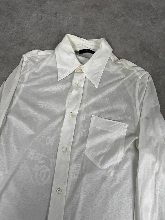 Dsquared2 AW2005 Dsquared2 White God Judgement Transparent Shirt Size US M / EU 48-50 / 2 - 6 Thumbnail