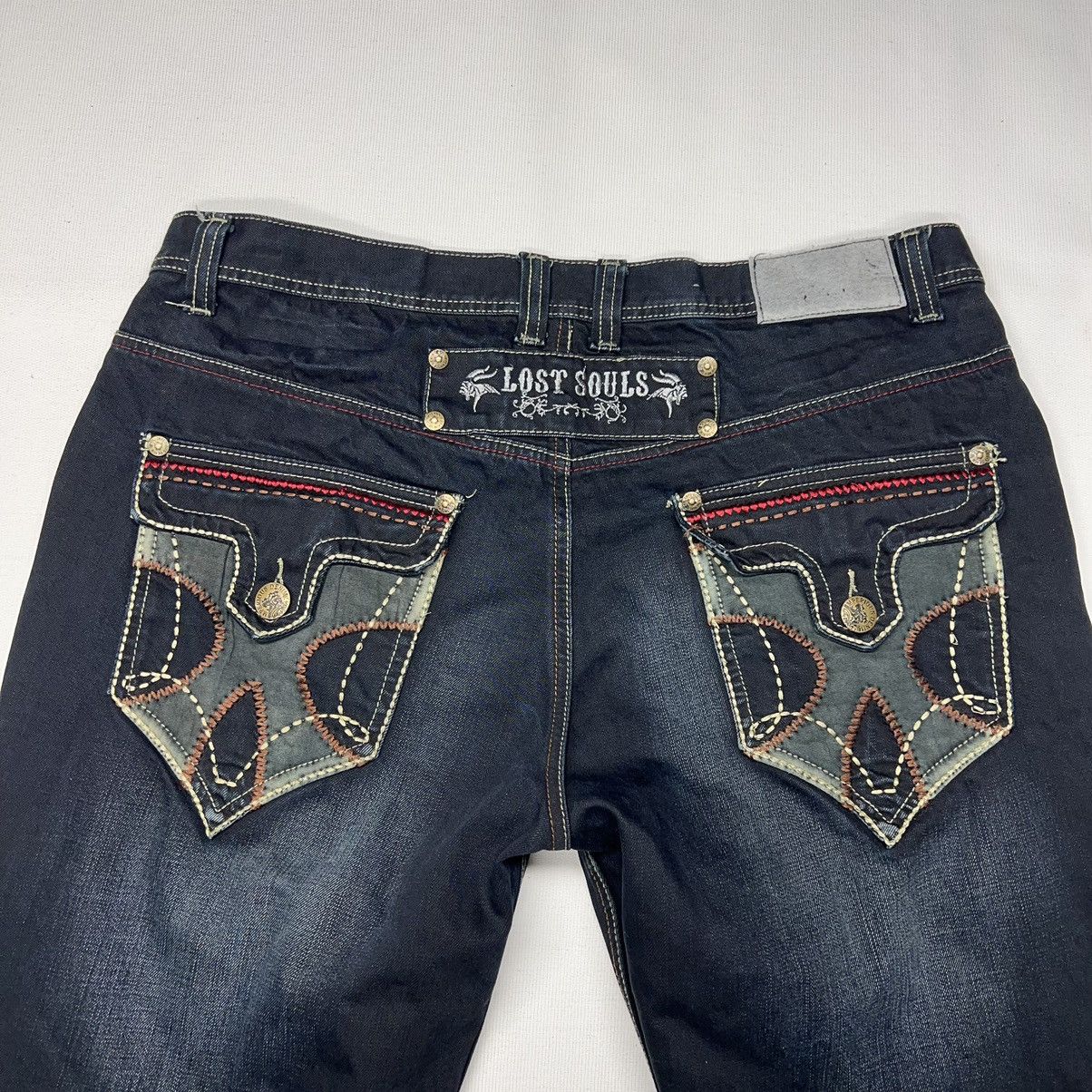 Imperious × Vintage Imperious Delf Jeans Black Denim Lost Souls Pocket Y2K Size US 38 / EU 54 - 15 Thumbnail