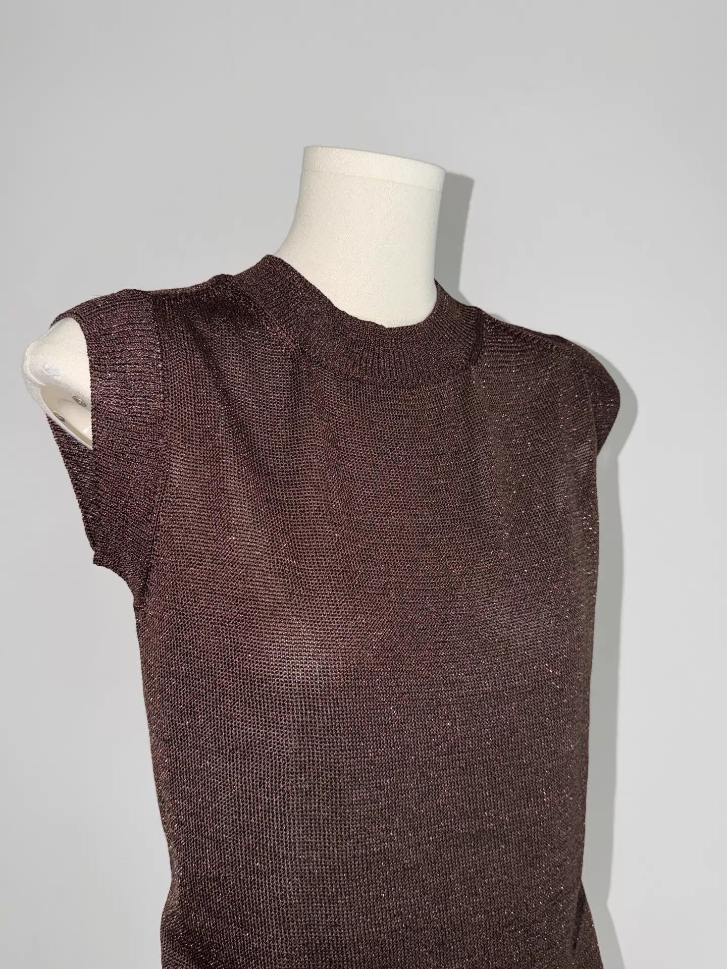 Y's Y's Yohji Yamamoto Sleeveless Glitter Top (OS) Size ONE SIZE - 9 Thumbnail