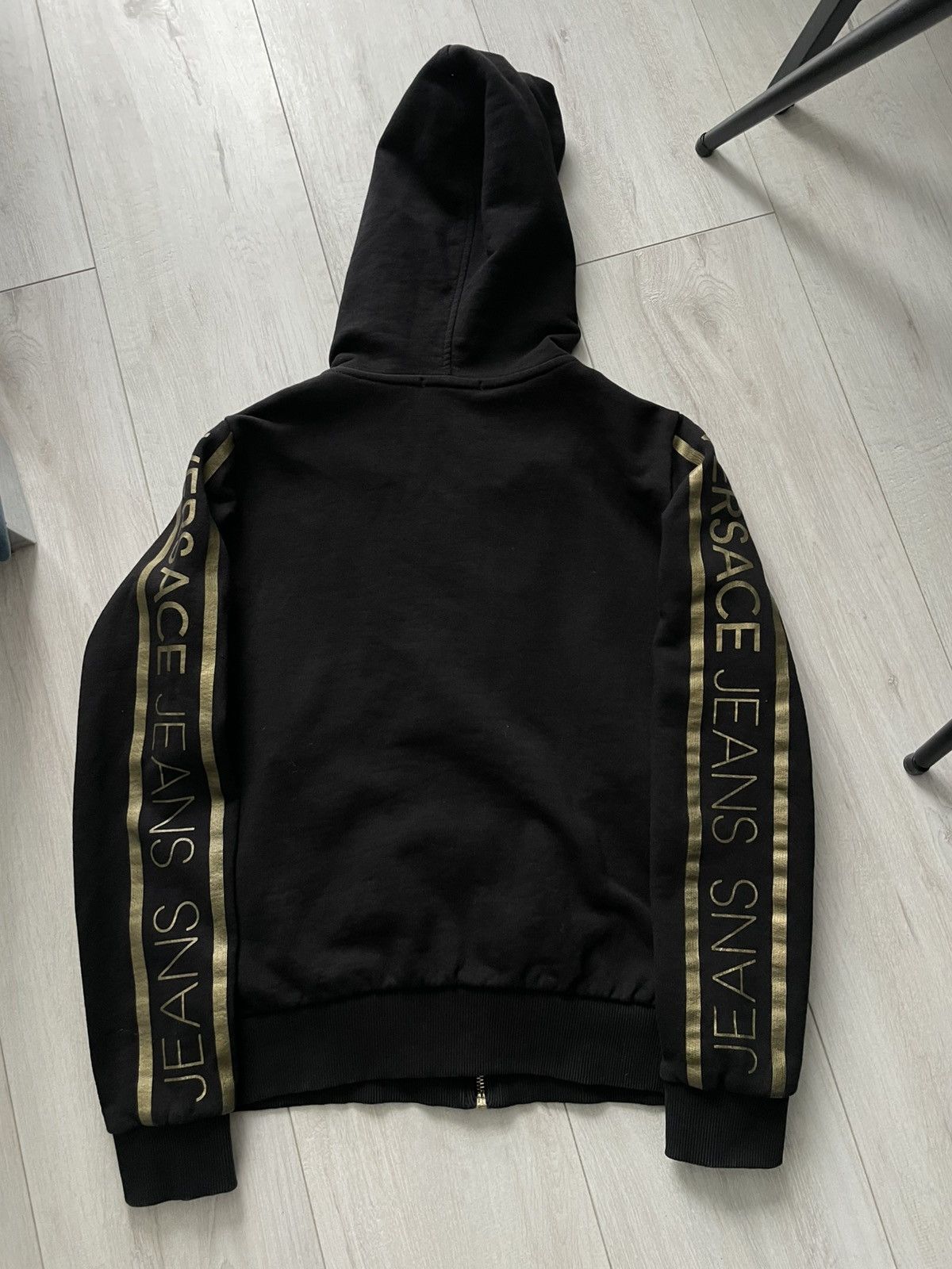 Versace Jeans Couture Versace Jeans Luxury Zip Hoodie Gold Lampas Logo RARE Size US XS / EU 42 / 0 - 4 Thumbnail