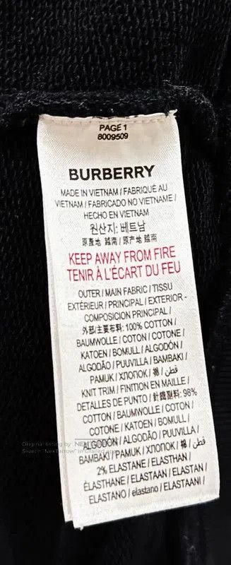 Burberry Burberry Black Cotton Men's Hoodie. Size US L / EU 52-54 / 3 - 5 Thumbnail