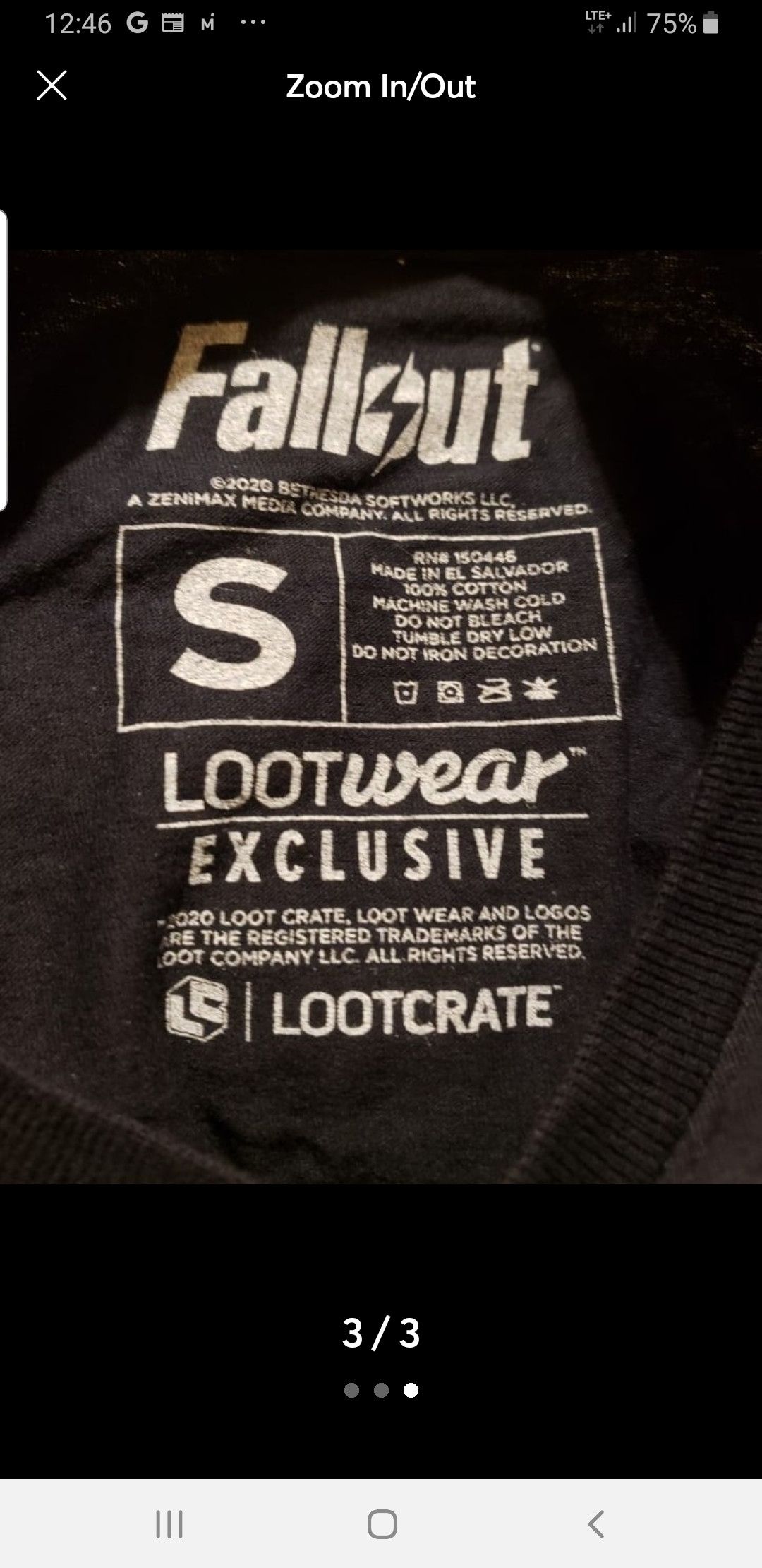 Other RARE FALLOUT DEATHCLAW GRAPHIC T-SHIRT GAMING SHIRT SIZE S Size US S / EU 44-46 / 1 - 3 Thumbnail