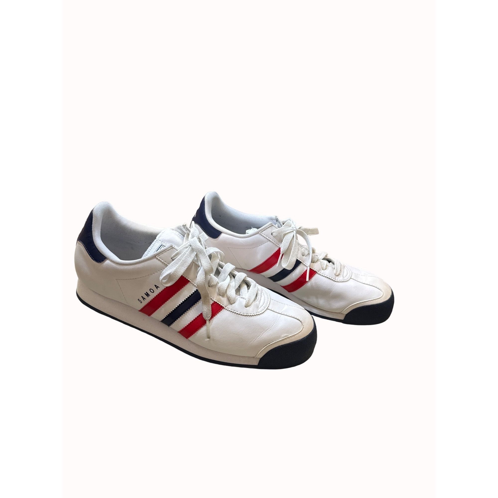 Adidas Adidas Samoa G56275 men’s white red white blue shoe sneakers Size US 13 / EU 46 - 14 Thumbnail