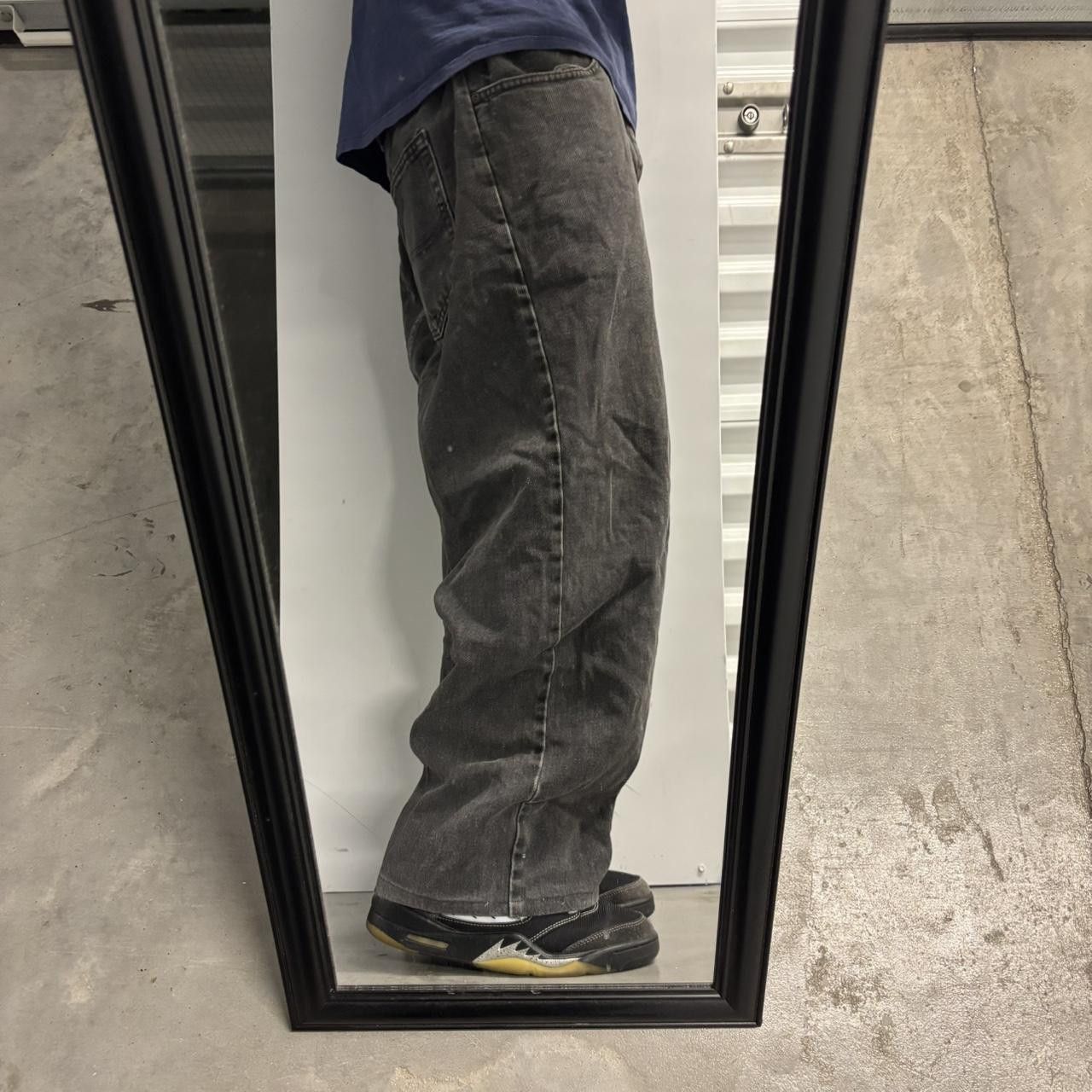 Vintage Crazy Vintage Y2K/2000s Baggy Faded Black Denim Jeans! 40x24 Size US 40 / EU 56 - 1 Thumbnail