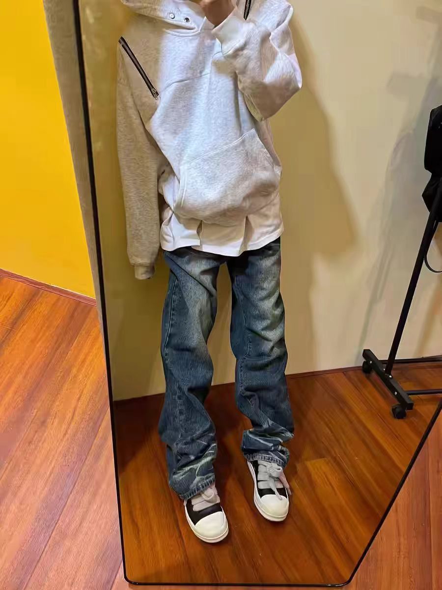 Japanese Brand × Vintage Vintage street Y2K washed and faded loose casual jeans Size US 32 / EU 48 - 2 Thumbnail
