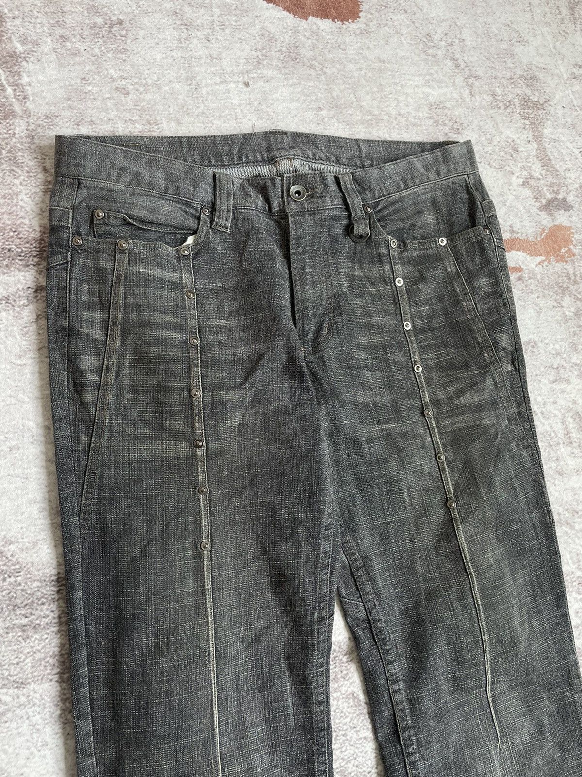 Nicole Club Vintage Y2K NCFM Studded Denim Pants Size US 33 - 6 Thumbnail
