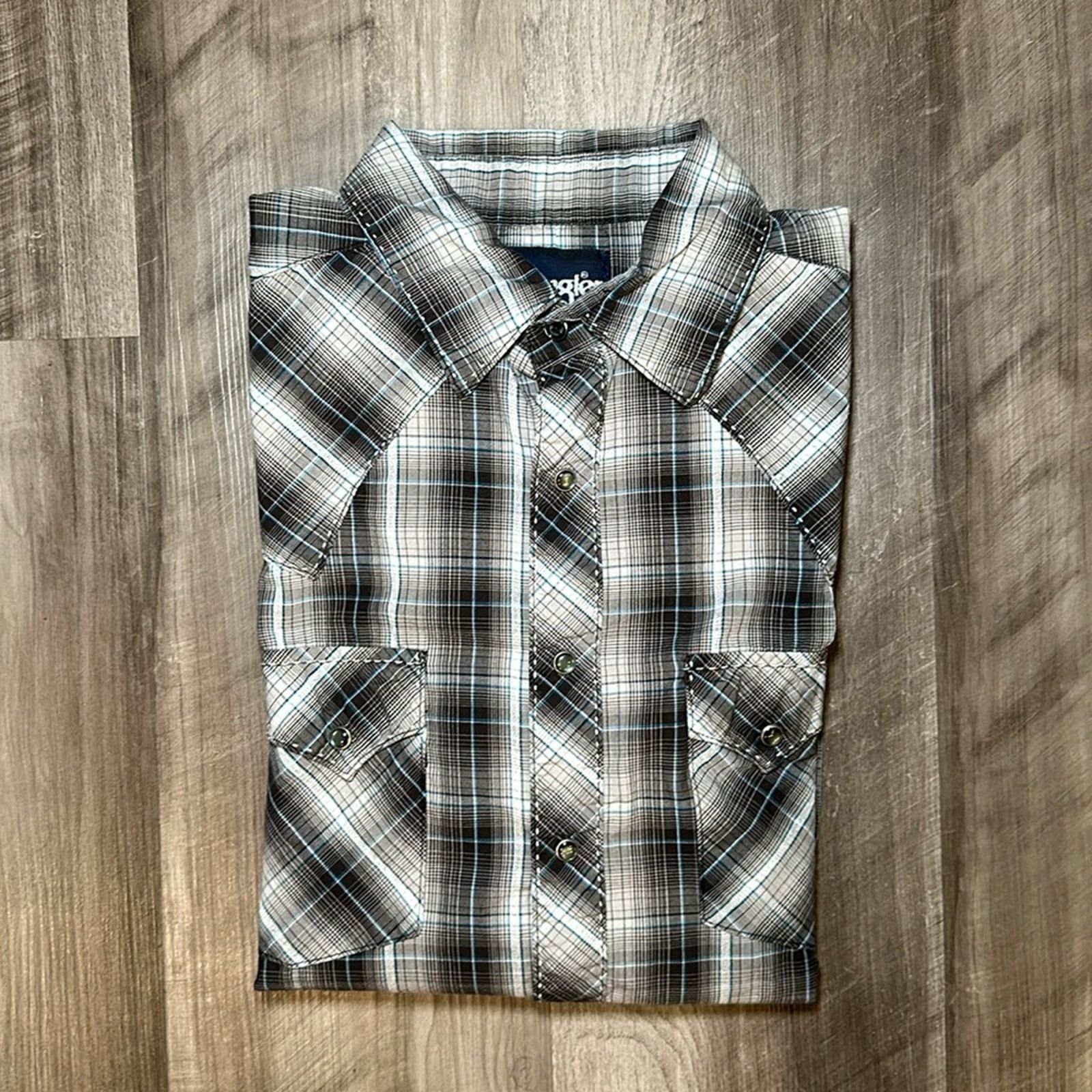 Wrangler Wrangler Western Long Sleeve Pearl Snap Button - Medium Size US M / EU 48-50 / 2 - 1 Thumbnail