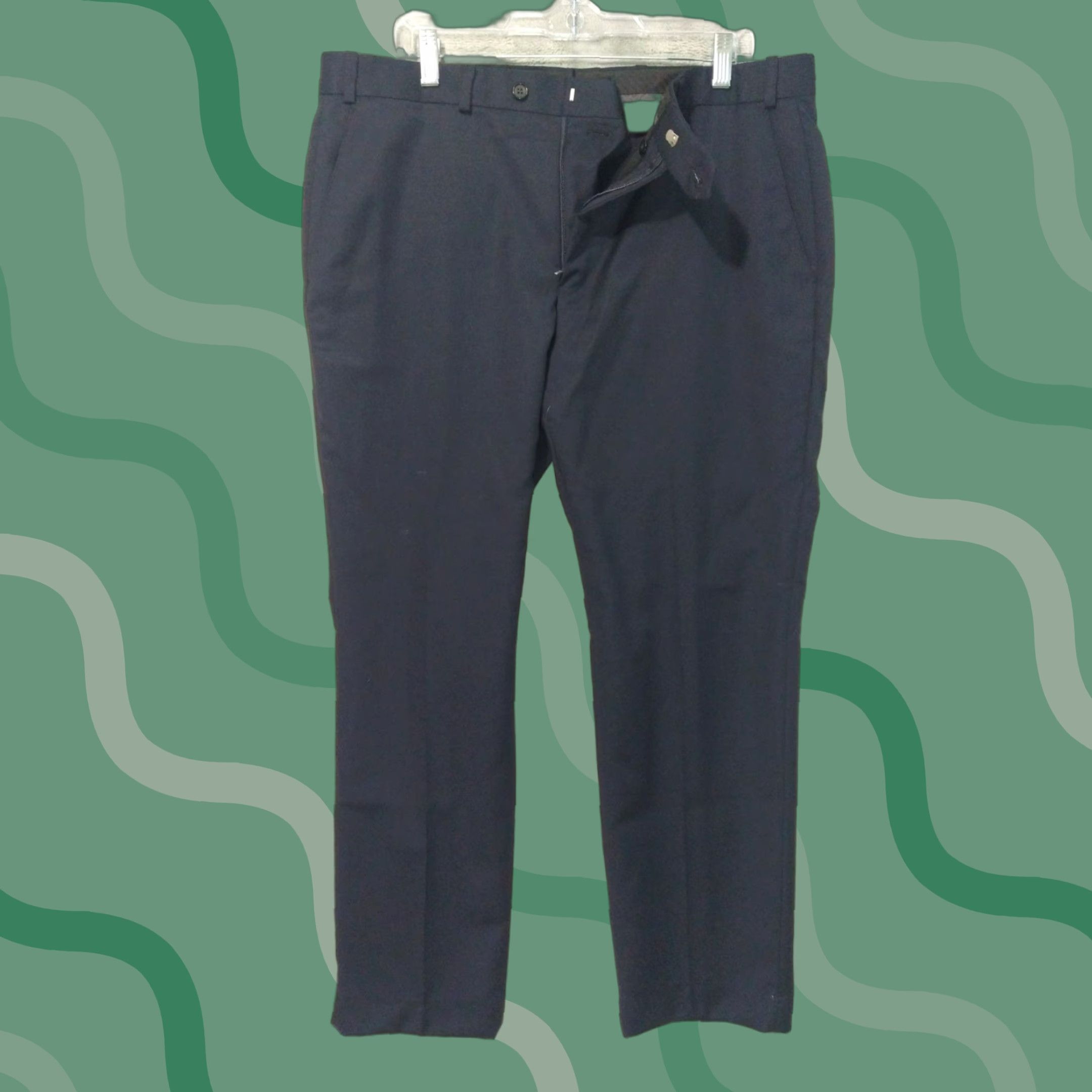 Ralph Lauren Ralph Lauren Dress Pants Mens 36x30 Blue Wool Straight Leg Flat Front Mid Rise Dress Pants Mens Blue Wool Straight Leg Flat Front Mid Rise 36 Size US 36 / EU 52 - 1 Thumbnail
