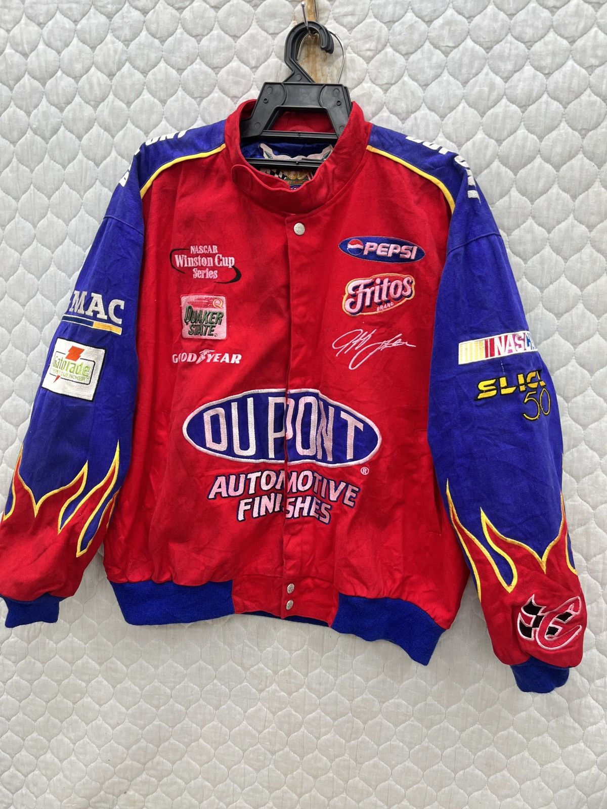 Jeff Hamilton 🔥🔥🔥STEALS JEFF HAMILTON NASCAR JACKET Size US L / EU 52-54 / 3 - 2 Thumbnail