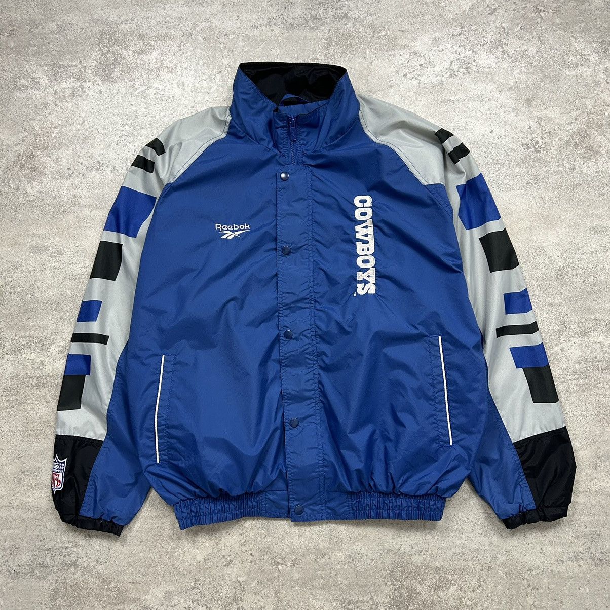 NFL × Reebok × Vintage VTG 90s NFL DALLAS COWBOYS REEBOK WINDBREAKER JACKET Size US L / EU 52-54 / 3 - 2 Thumbnail