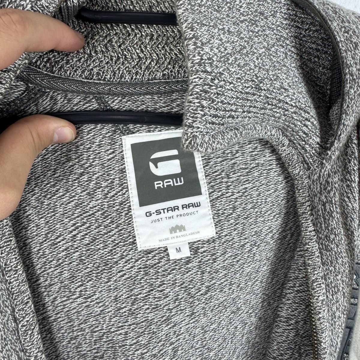 G-Star Men’s G-star RAW DECK HOODED VEST KNIT L/S Gray Size M Size US M / EU 48-50 / 2 - 7 Thumbnail