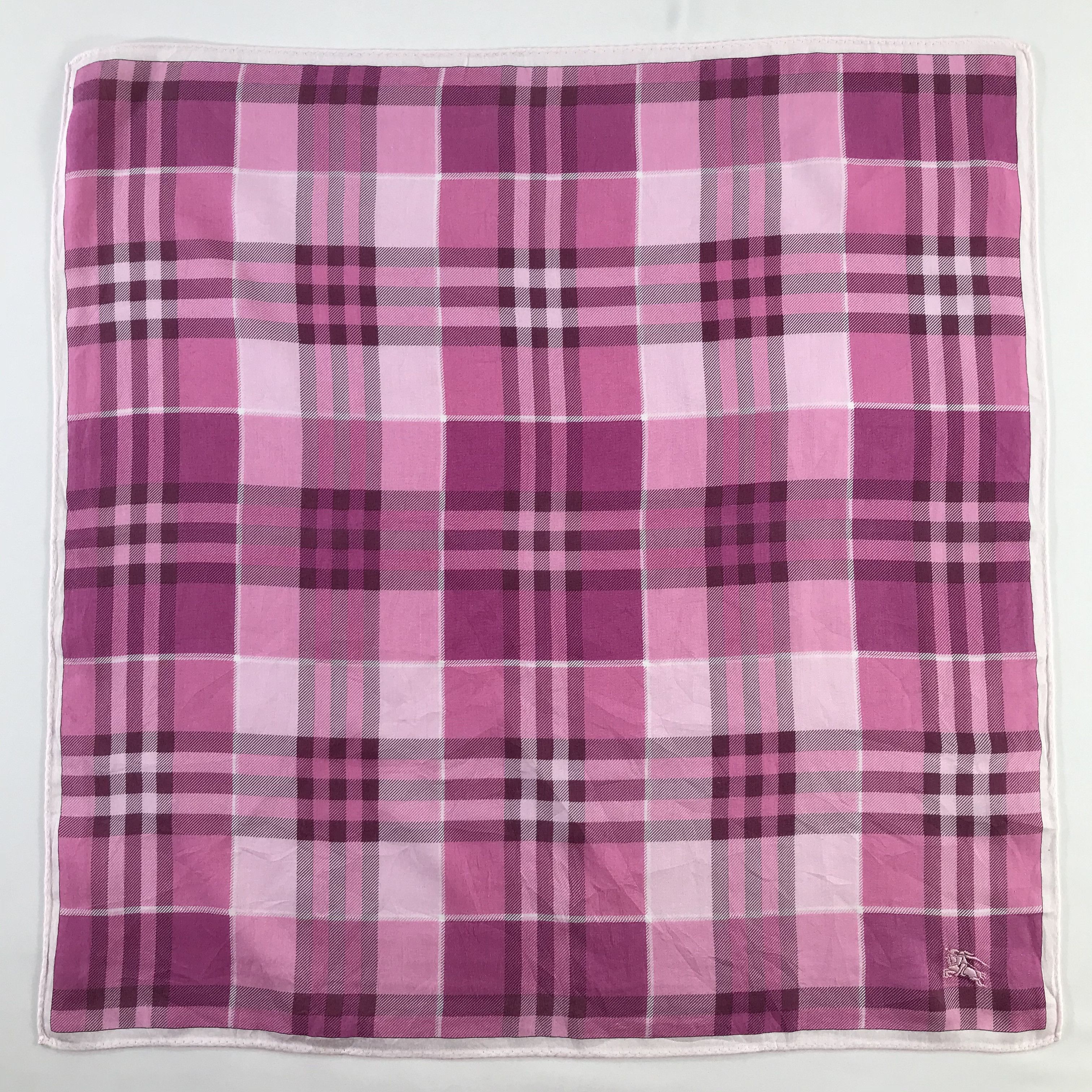 Burberry × Vintage Burberry Bandana / Handkerchief / Neckerchief - S833 Size ONE SIZE - 1 Thumbnail