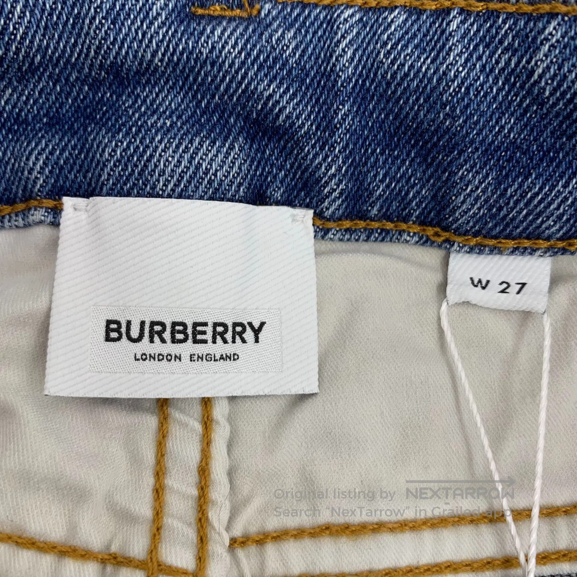 Burberry Burberry Dark blue cotton casual denim long pants| Size US 27 - 7 Thumbnail