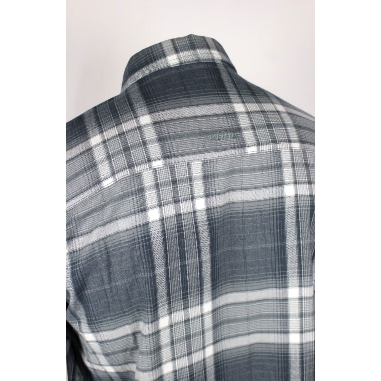 Vintage Kuhl Fugitive Flannel Shirt Large L Steel Blue Men's Long Sleeve Button 4202 Size US L / EU 52-54 / 3 - 3 Thumbnail