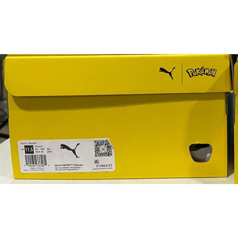 Puma Puma x Pokemon All Pro Nitro 2 Pikachu Mens 11.5us Size US 11.5 / EU 44-45 - 9 Thumbnail
