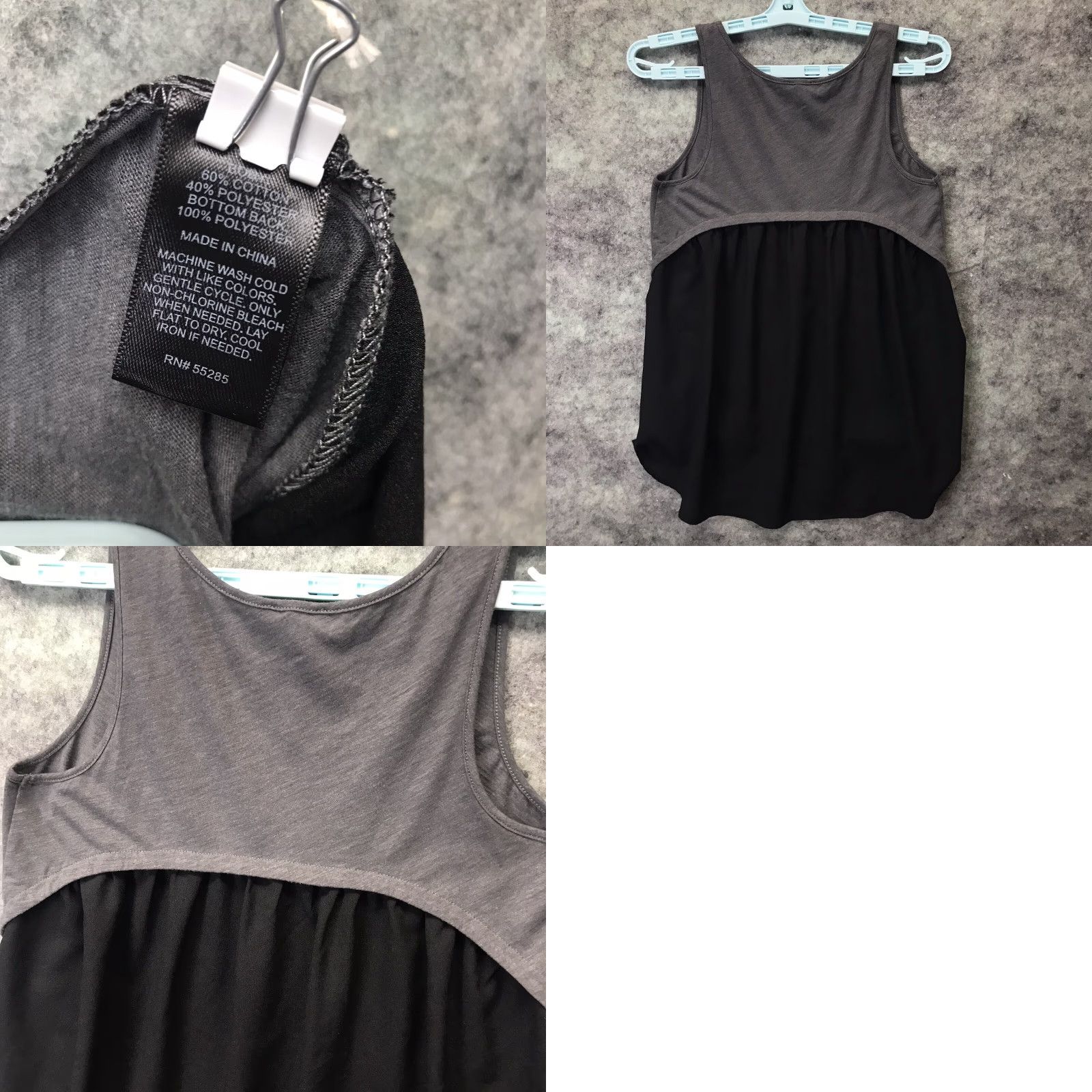 Express Express Shirt Womens XS Grey Tank Top Cotton Blend Womens Sports Basic Casual Swing Top Size XS / US 0-2 / IT 36-38 - 8 Thumbnail