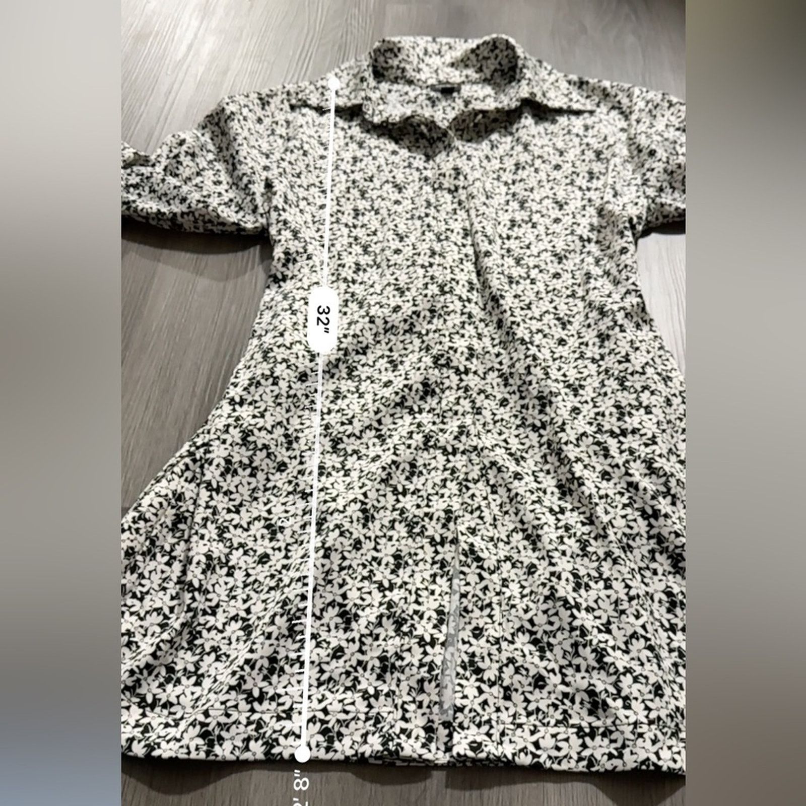 Bar III Sofia Richie x Bar III Ditsy Floral Print Long Sleeve Dress Size S / US 4 / IT 40 - 10 Thumbnail