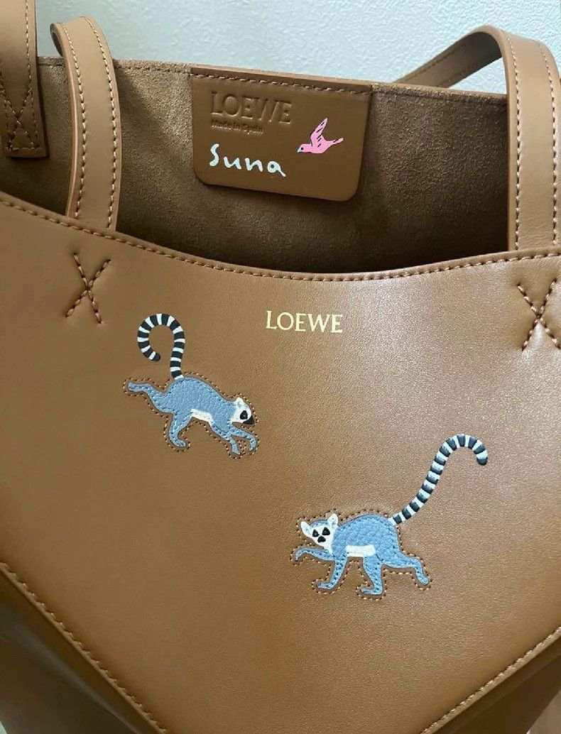Loewe LOEWE size os Ring-tailed lemur folding tote bag Size ONE SIZE - 3 Thumbnail