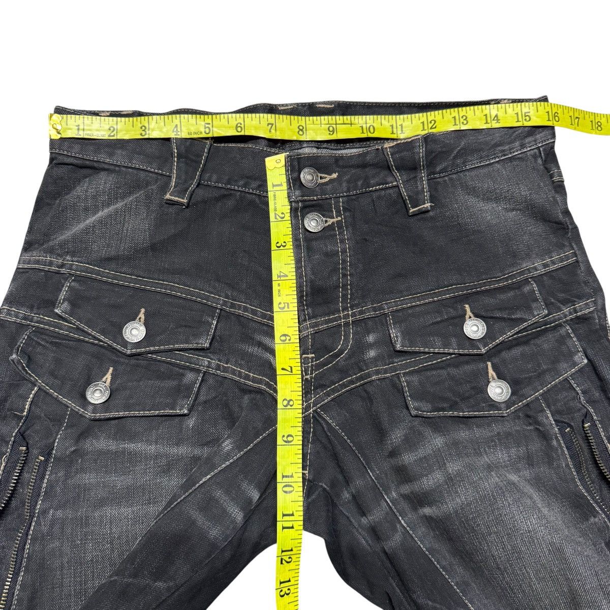 PPFM PPFM Bondage Black Denim Jeans Size US 32 / EU 48 - 20 Thumbnail
