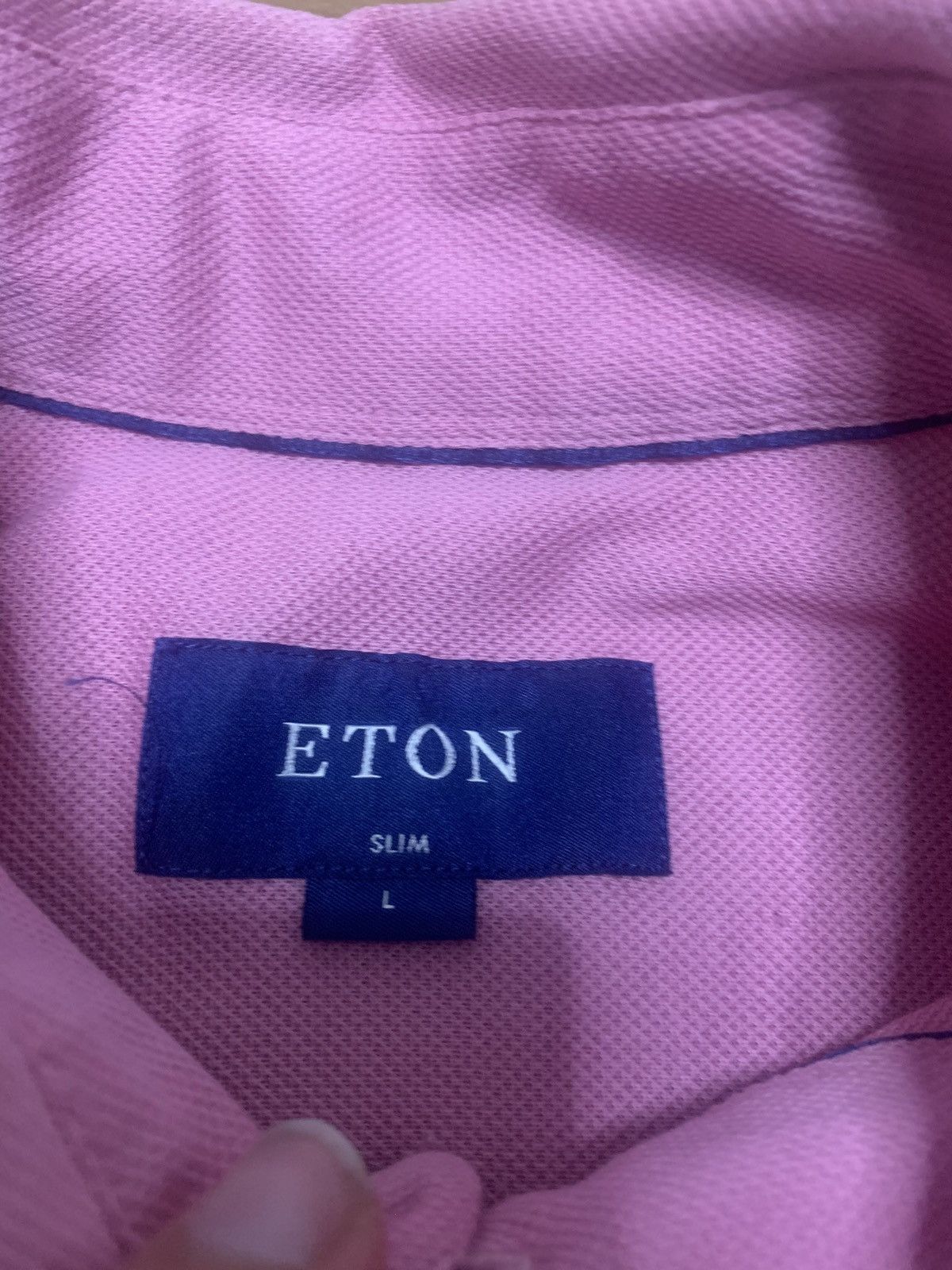 Eton ETON Slim Fit Pink Polo Shirt Size US L / EU 52-54 / 3 - 2 Thumbnail