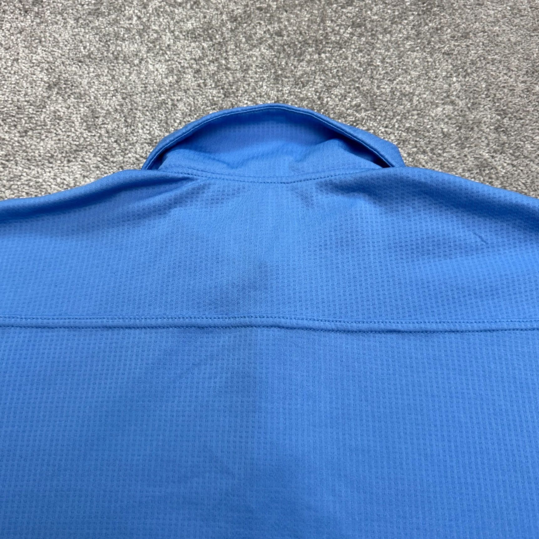 Vintage Beretta Polo Shirt Mens Large Blue Short Sleeve Waffle Performance Golf Active Size US L / EU 52-54 / 3 - 4 Thumbnail