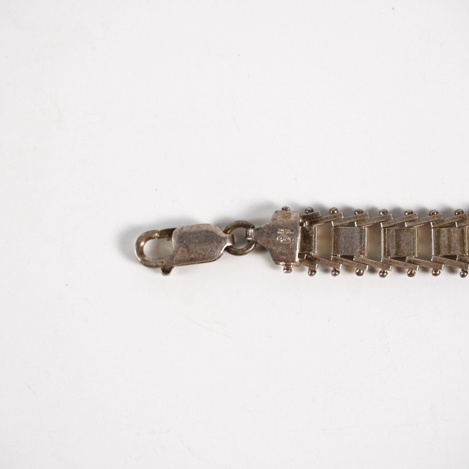 Other Vintage 925 Sterling Silver Chain Link Bracelet Clasp Italy Size ONE SIZE - 10 Thumbnail