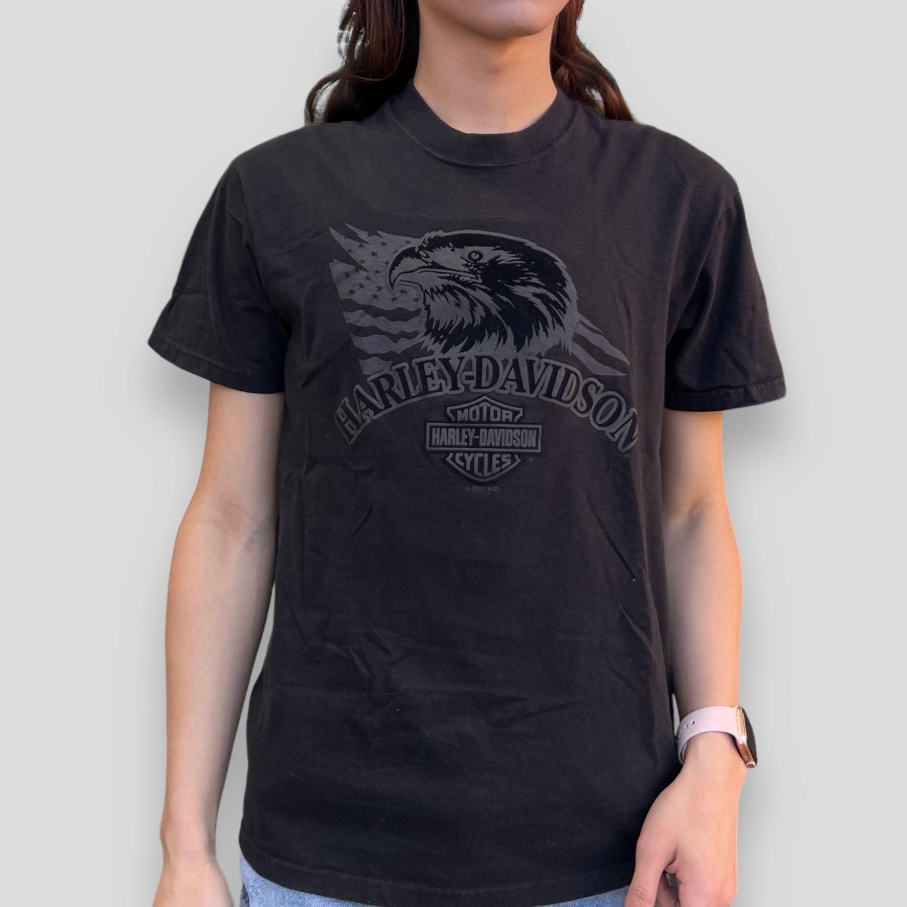 Harley Davidson × Vintage Vintage Y2K Harley Davidson Rostraver, PA Tee Size US M / EU 48-50 / 2 - 1 Thumbnail