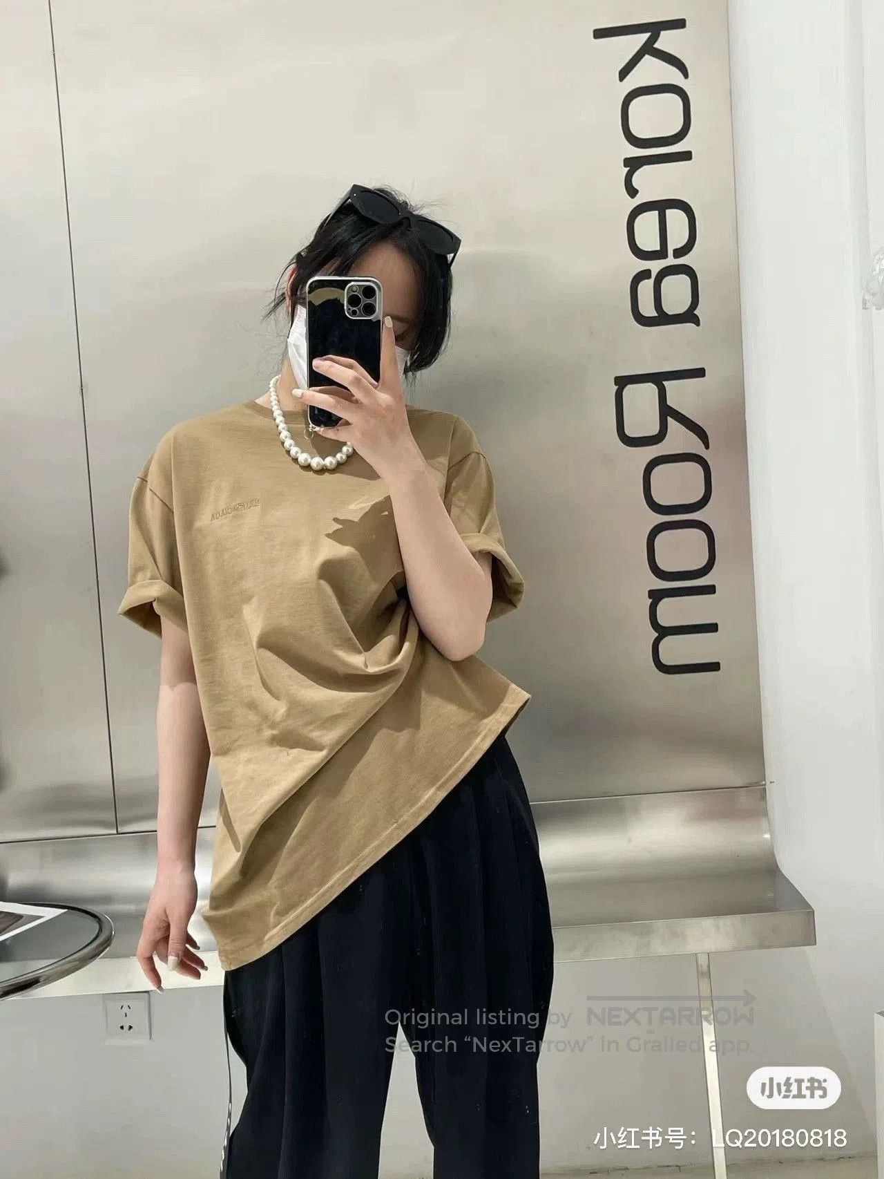 Balenciaga beige balenciaga t-shirt with logo embroidery. Size US XS / EU 42 / 0 - 5 Thumbnail