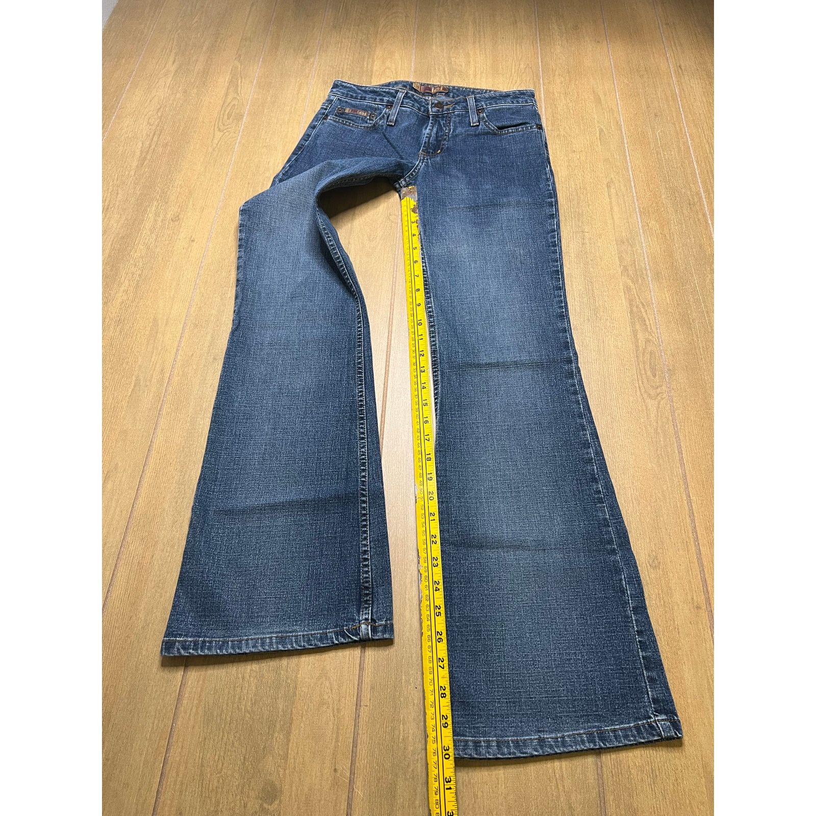 Vintage Vintage L.E.I Y2K Low Rise Flare Jean Women Sz 5 boho retro Size 27" / US 4 / IT 40 - 8 Thumbnail