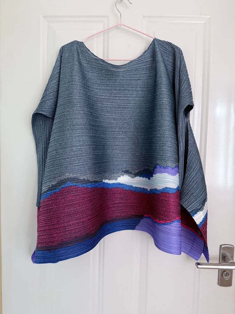 Issey Miyake issey miyake size:one size Horizontal striped top Size XXS / US 00 / IT 34 - 1 Thumbnail